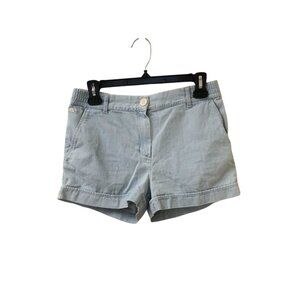 Lacoste L!VE Women's Alligator Jean Shorts Size Medium Light Wash Mid Rise